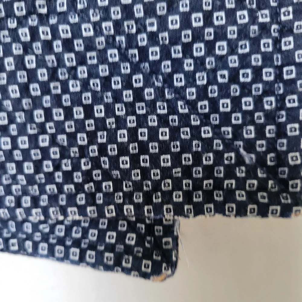 6 Vera Bradley Vintage Blue Coin Leaf Print Quilted Reversible Table Placemats